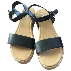 Soda Women's Black Sandals